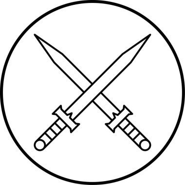 bıçak simgesi modada izole edilmiş arkaplan