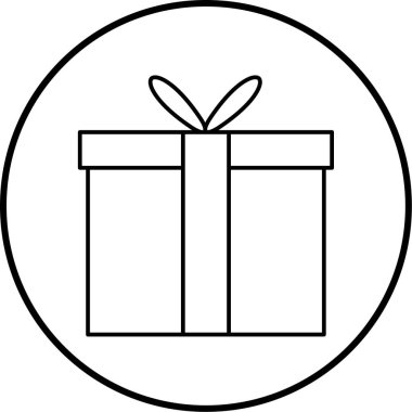 Hediye kutusu. Basit resimleme