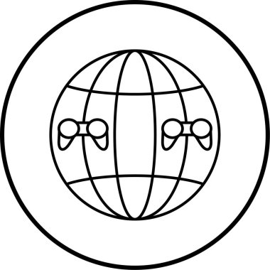 küresel ağ. Basit resimleme