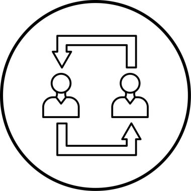 İş ve finans simgesinin vektör illüstrasyonu