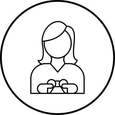 avatar. Web simgesi basit illüstrasyon