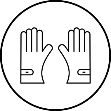 Bir el simgesinin vektör illüstrasyonu