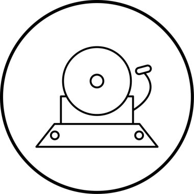 Tek bir simgenin vektör illüstrasyonu