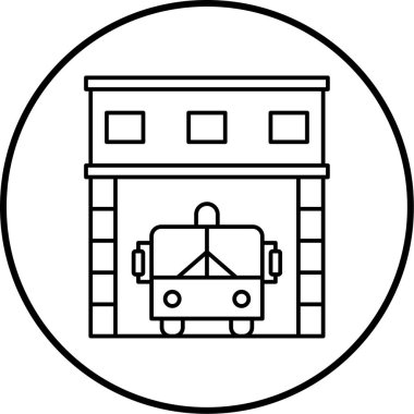 Havaalanı. Web simgesi basit illüstrasyon