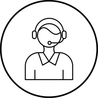 Müşteri desteği. Web simgesi