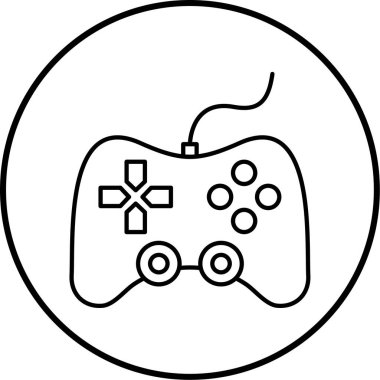 Oyun kolu. Web simgesi basit illüstrasyon