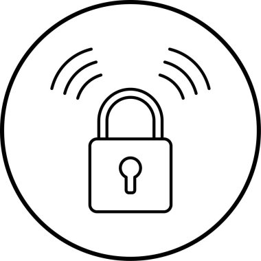 ikon vektör illüstrasyonunu kilitle