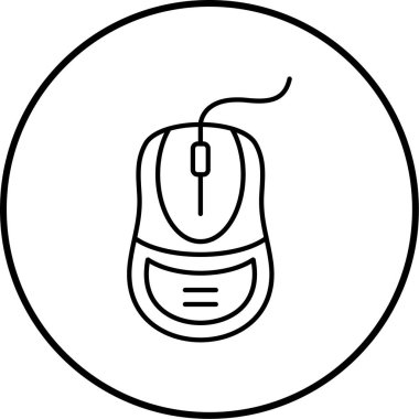 Bilgisayar faresi. Web simgesi basit illüstrasyon