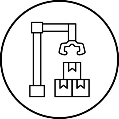 Robot simgesinin vektör illüstrasyonu