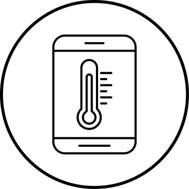 gezici hava tahminleri ikon vektör illüstrasyonu