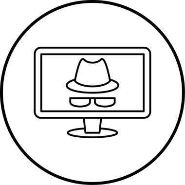 Bilgisayar simgesinin vektör illüstrasyonu