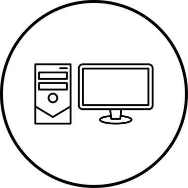 bilgisayar simgesi vektör illüstrasyonu