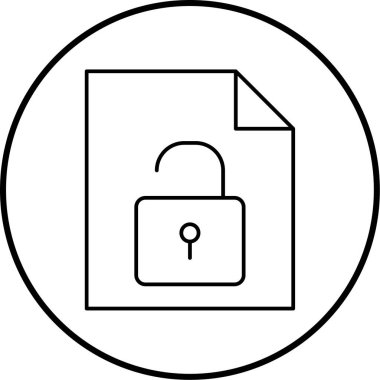 Dosya korumasının vektör illüstrasyonu