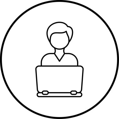 İnsan simgesinin vektör illüstrasyonu