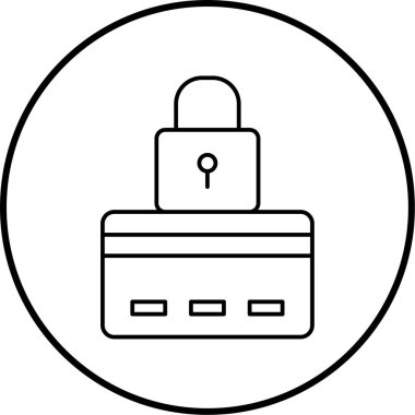 Kilit. Web simgesi basit illüstrasyon