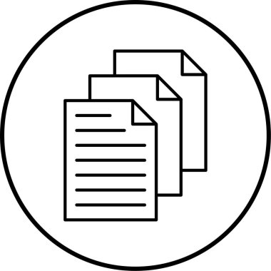 Dosya simgesinin vektör illüstrasyonu