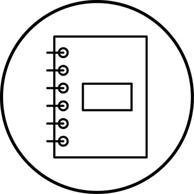 Kitap simgesinin vektör illüstrasyonu