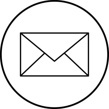 E- posta simgesi vektör illüstrasyonu