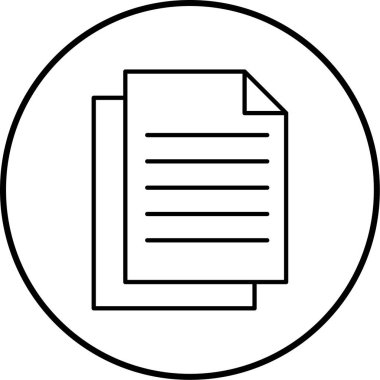 Belge. Web simgesi basit tasarım