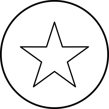 yıldız simgesi, vektör çizimi