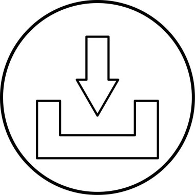 Simge indir, vektör illüstrasyonu