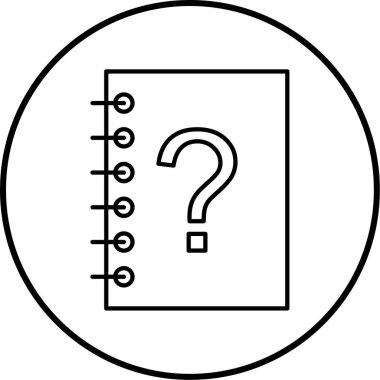 Soru işareti. Basit tasarım