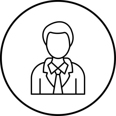 avatar. Web simgesi basit illüstrasyon