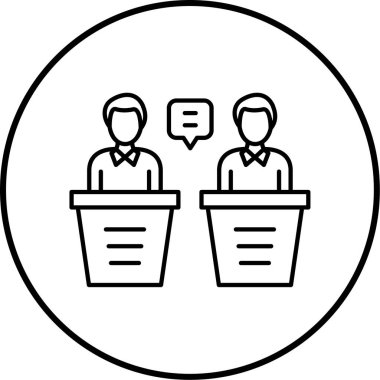 İş insanları vektör simgesi modern basit tasarım