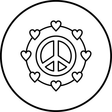 Aşk. Web simgesi basit illüstrasyon