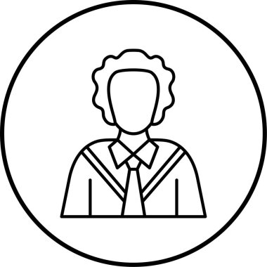 avatar. Web simgesi basit illüstrasyon