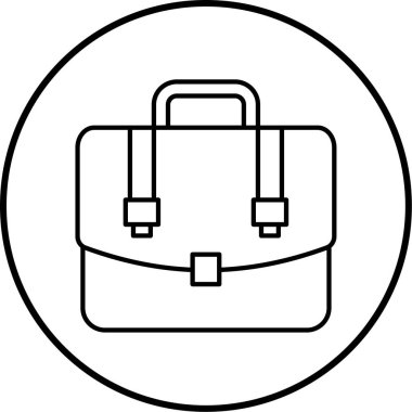 evrak çantası simgesi, vektör illüstrasyonu