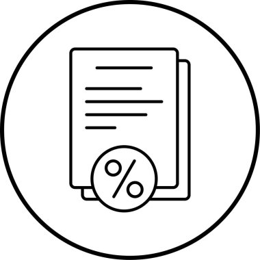 Belge simgesinin vektör illüstrasyonu