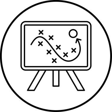 Tahta. Web simgesi basit illüstrasyon