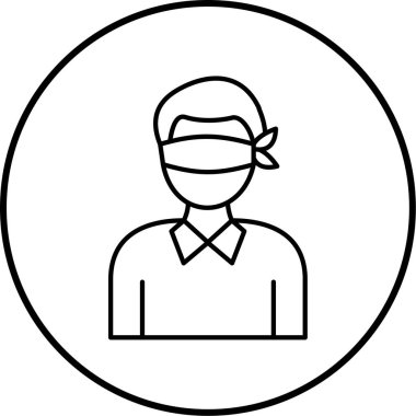 avatar. Web simgesi basit illüstrasyon