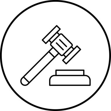 Açık arttırma. Web simgesi basit illüstrasyon