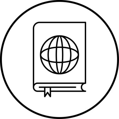 Kitap. Web simgesi basit illüstrasyon