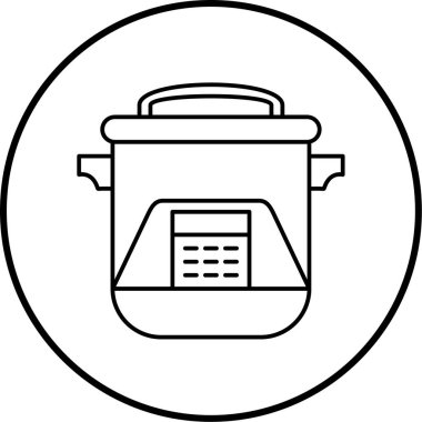 Mutfak gereçleri simgesinin vektör çizimi 