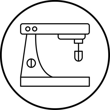 Dairesel testerenin vektör illüstrasyonu