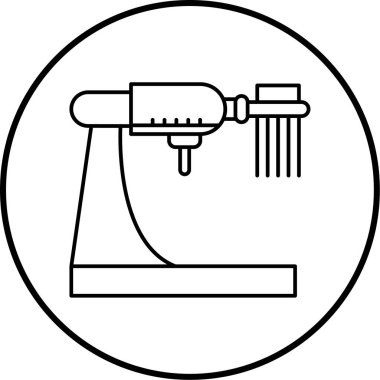 Dairesel bir simgenin vektör illüstrasyonu