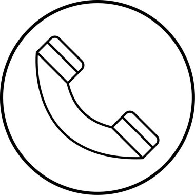 - Telefon. Web simgesi basit illüstrasyon