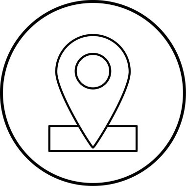 konum. Web simgesi basit illüstrasyon