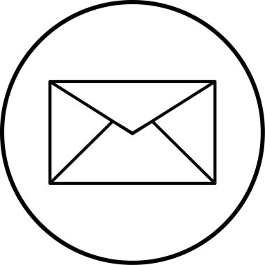 E- posta simgesi vektör illüstrasyonu