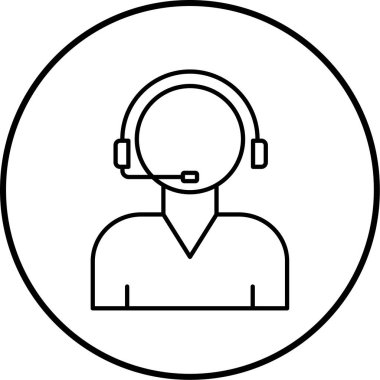 Müşteri desteği. Web simgesi