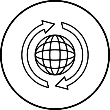 küresel ağ. Basit resimleme