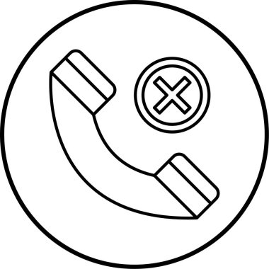 Telefon simgesinin vektör illüstrasyonu