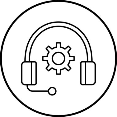 Destek. Web simgesi basit tasarım