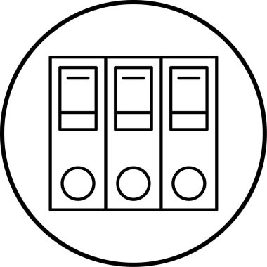 Ofis dizinlerinin vektör illüstrasyonu