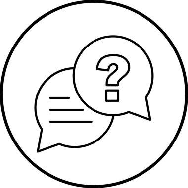 Soru işareti. Basit tasarım