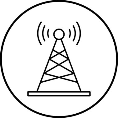 Wi-Fi kulesinin vektör çizimi