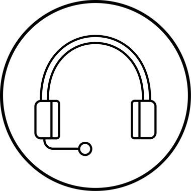 Kulaklıkların vektör illüstrasyonu